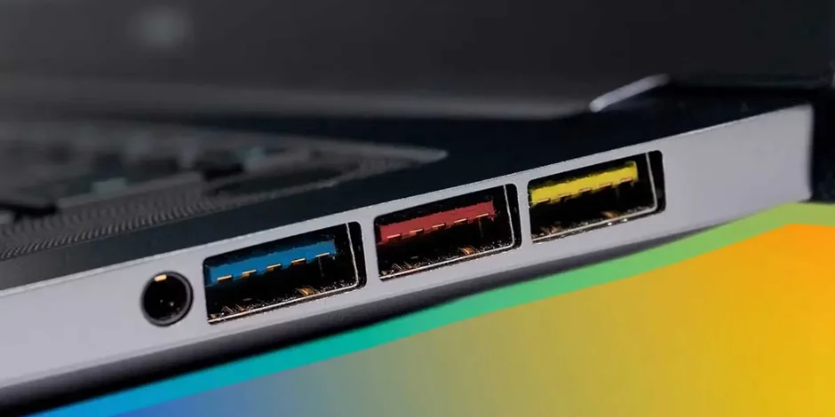رنگهای مختلف پورت USB به چه معنا هستند؟