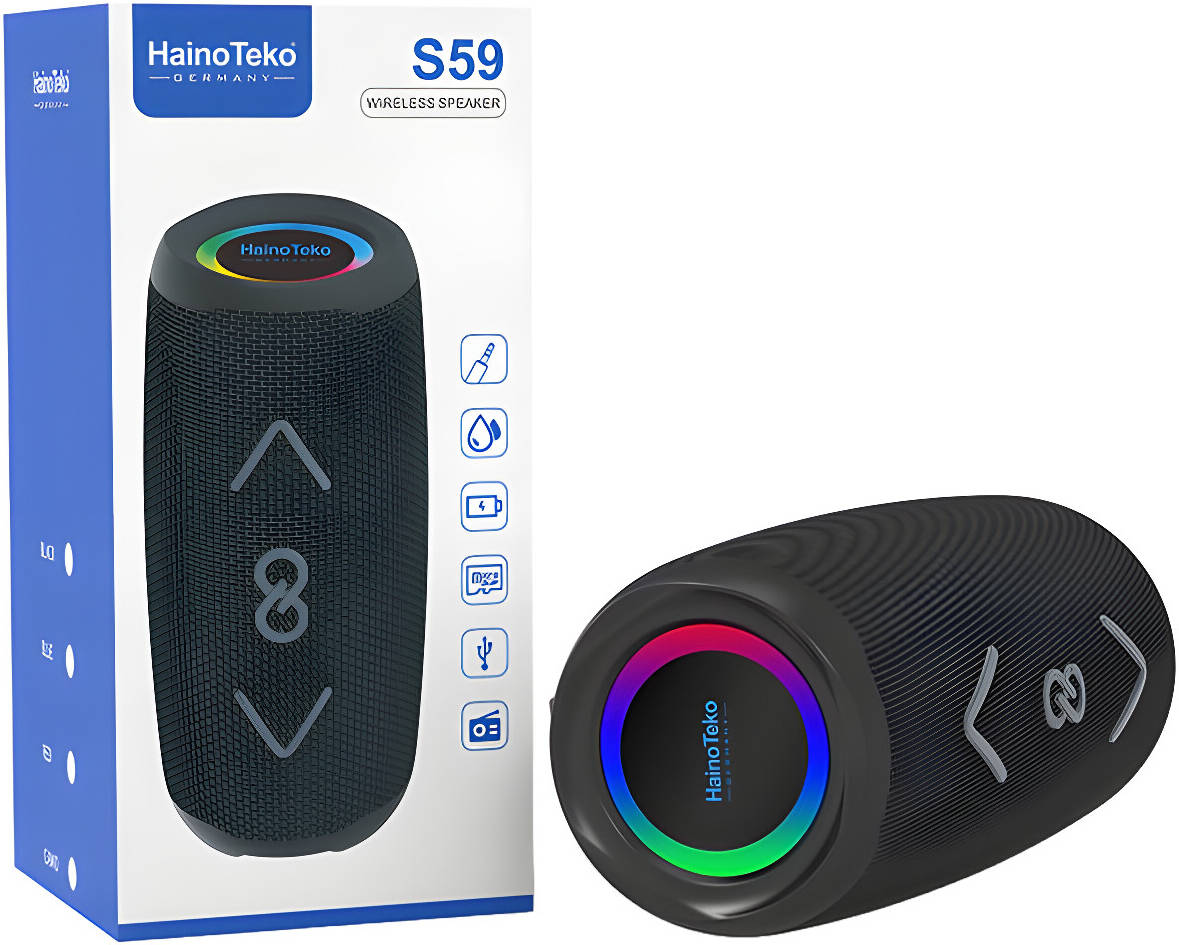 اسپیکر بیسیم بلوتوثی ضد آب هاینو تکو مدل HainoTeko S59